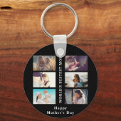 Happy Moederdag World's beste aangepaste foto van  Sleutelhanger (Voorkant)