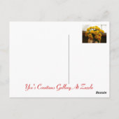 Happy Moederdag Yellow Roses Briefkaart (Achterkant)