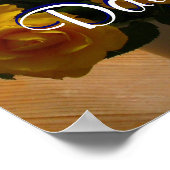Happy Moederdag Yellow Roses Poster (Hoek)