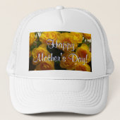 Happy Moederdag Yellow Roses Trucker Pet (Voorkant)
