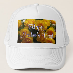 Happy Moederdag Yellow Roses Trucker Pet