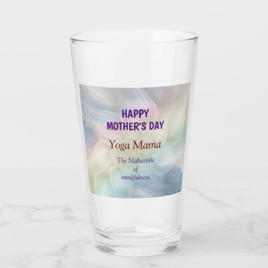 Happy Moederdag Yoga Mama design Glas (Voorkant)