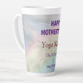 Happy Moederdag Yoga Mama design Latte Mok (Linkerhoek)