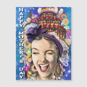 Happy Mom Funny Moederdag Kaart Magnet