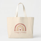 Happy Mommy Boho Sac fourre-tout arc-en-ciel (Devant)