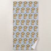Happy Monkey Beach Towel Strandlaken (Voorkant)