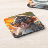 Happy Monkey Bier Onderzetter (Linkerzijde)