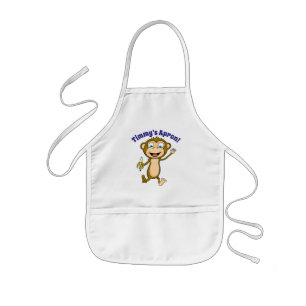 Happy Monkey Children's Apron Kinder Schort