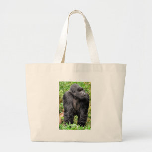 Happy Monkey Grote Tote Bag