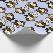 Happy monkey wrapping papier (Hoek)
