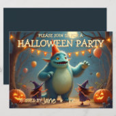 Happy Monster Halloween Party voor kinderen (Voorkant / Achterkant)