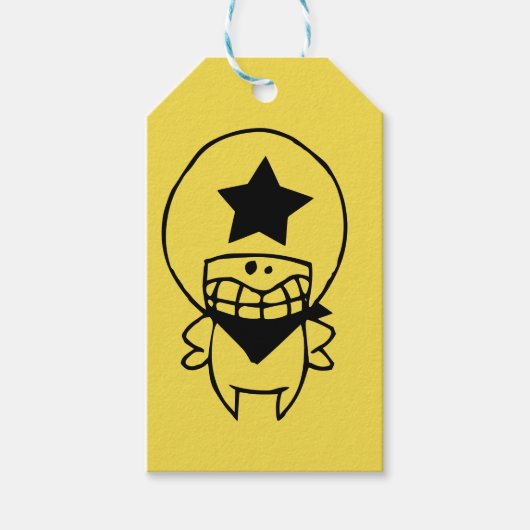 HAPPY MONSTER SHERIFF CadeauLabel (Voorkant)