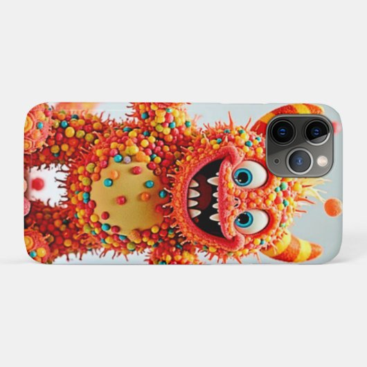 Happy Monster Snoep Delight Design Case-Mate iPhone Case (Achterkant (horizontaal))