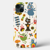 Happy Monsters Case-Mate iPhone Case (Achterkant)