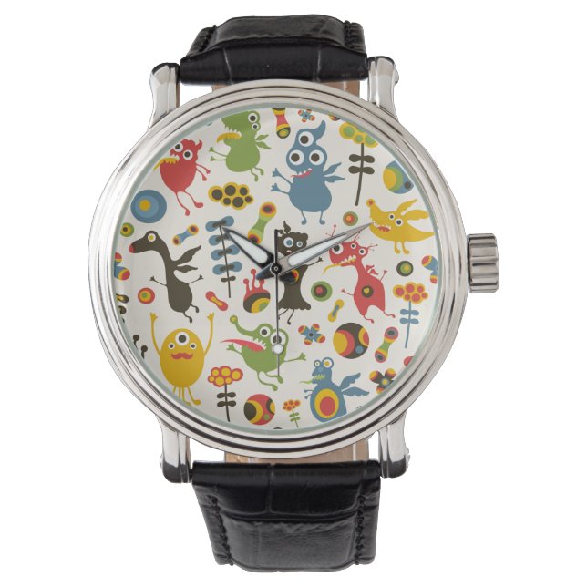 Happy Monsters Horloge (Voorkant)