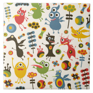 Happy Monsters Tegeltje