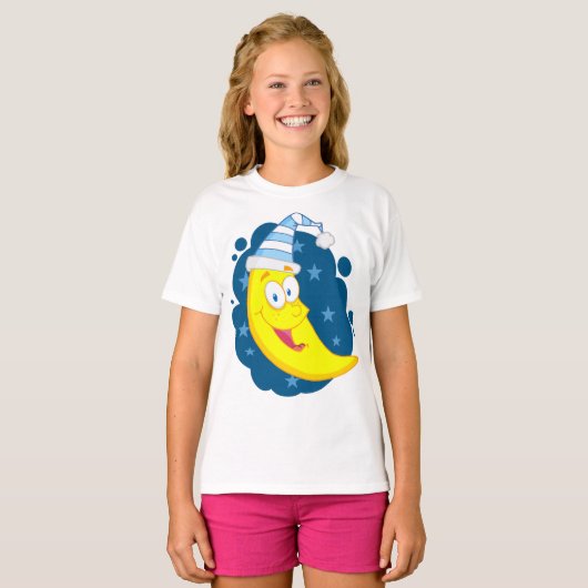Happy Moon Face T-shirt (Voorkant volledig)