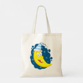 Happy Moon Face Tote Bag (Achterkant)