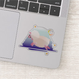 Happy Moon Sheep Sticker