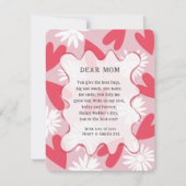 Happy Mother’s Day Pink & Red Photo   (Achterkant)