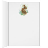 Happy Mothering Sunday Blank Cute Bunny Rabbit (Intérieur (Droit))