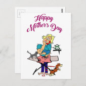 HAPPY MOTHERS DAAG 9 BRIEFKAART (Voorkant / Achterkant)