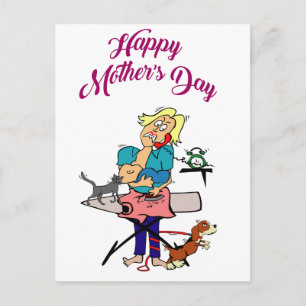 HAPPY MOTHERS DAAG 9 BRIEFKAART