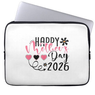 Happy Mothers Day 2026 for Women Mom Grandma Mothe Laptop Sleeve