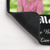 Happy Mothers Day, 2 foto's collage stijlvol zwart Muismat (Hoek)