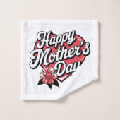Happy Mothers Day Bad Handdoek (Wasdoekje)