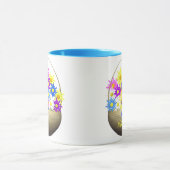 Happy Mothers Day Basket of Daisies and Blue Bird Mok (Midden)