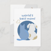 Happy mothers day! bedankkaart (Voorkant / Achterkant)