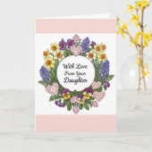 Happy Mothers Day beroemd gemaakt door Daughter Fl Kaart (Gele Bloem)