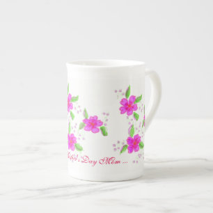 Happy Mothers Day Bone China Mok