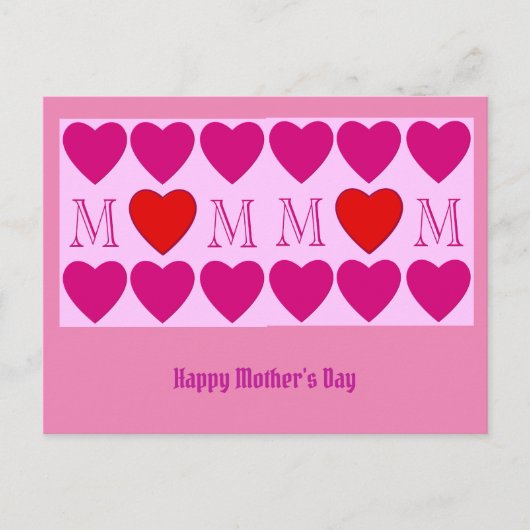 Happy Mothers Day Briefkaart (Voorkant)