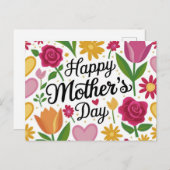 Happy Mothers Day Briefkaart (Voorkant / Achterkant)