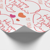 Happy Mothers Day Cadeaupapier (Hoek)