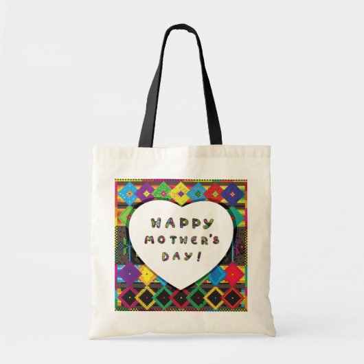 Happy Mothers Day Canvas tas (Voorkant)