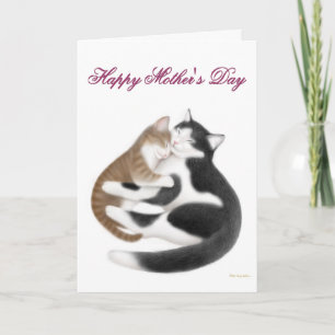 Happy Mothers Day Cats Kaart