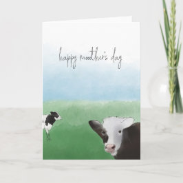 Happy Mother's Day Cow Kaart
