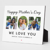 Happy Mothers Day Custom Photo Collage Fotoplaat (Zijkant)