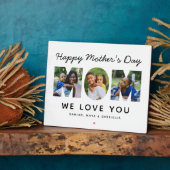 Happy Mothers Day Custom Photo Collage Fotoplaat (Zijkant)