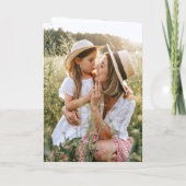 Happy Mother's Day Custom Photos Script Pink Cute Kaart (Achterkant)