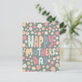 HAPPY MOTHERS DAY Daisies Cute Gepersonaliseerd kl Briefkaart (Staand voorkant)