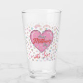Happy Mothers Day Design Glas (Achterkant)