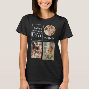 Happy Mothers Day   Eenvoudige moderne scriptfoto T-shirt