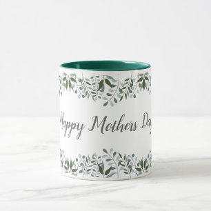 Happy Mothers Day Eucalyptus Greenery Floral Mok