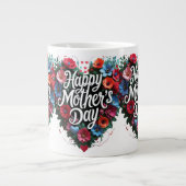 Happy Mother's day Extra Grote Beker (Voorkant)