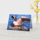 Happy Mothers Day Je bent de grootste Canadese gan Kaart (Gele Bloem)