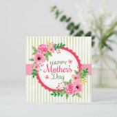 Happy Mother's Day Kaart (Staand voorkant)